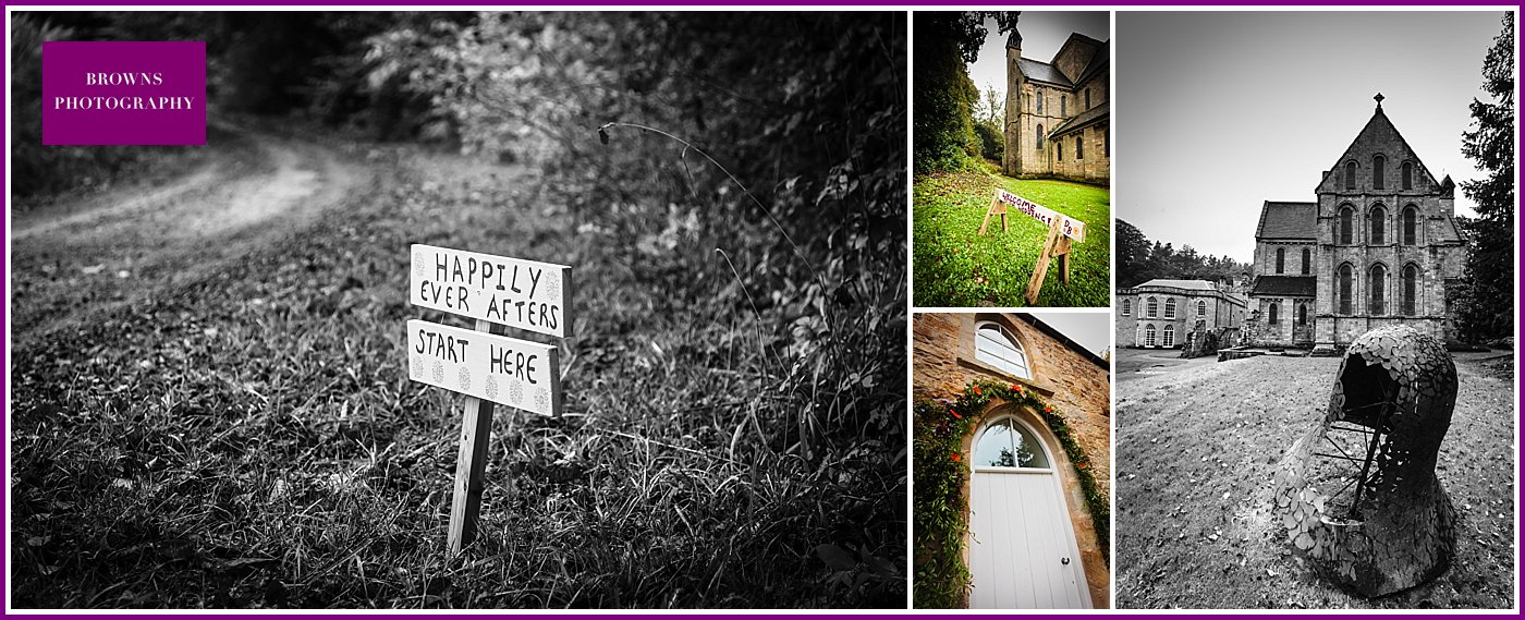 Browns Photography wedding photographs from Brinkburn Priory